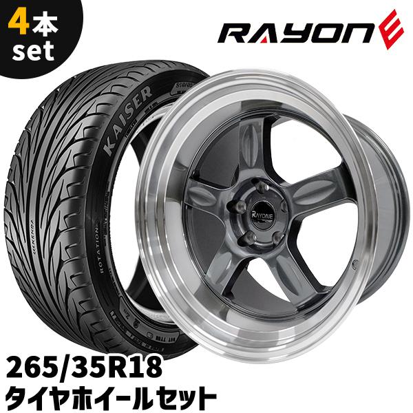 タイヤホイール 4本セット Rayone Racing 5008GM 18インチ 10.5J +10
