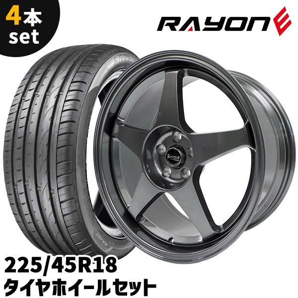 タイヤホイール 4本セット Rayone Racing 5089 18インチ 8.5J + タイヤホイール 4本セット Rayone Racing 5089 18インチ 8.5J +