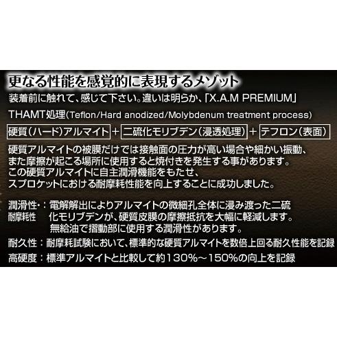 XAM リアスプロケット・プレミアム 520 / 38-48T（A4406X） YZF-R25