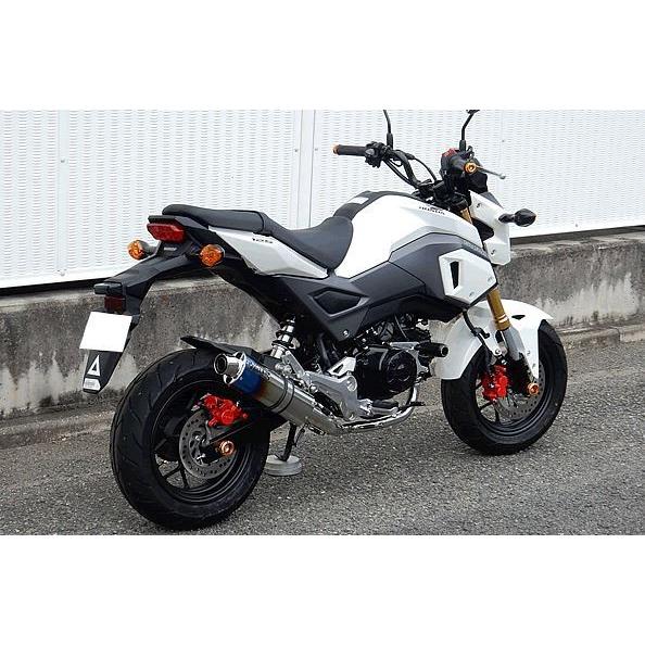 WR WR'S HONDA GROM('16-'19)用 チタンショートオーバル焼き色