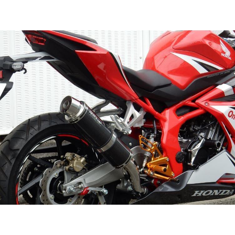 WR WR'S HONDA CBR250RR ステンレス/カーボン ラウンドタイプ スリップ