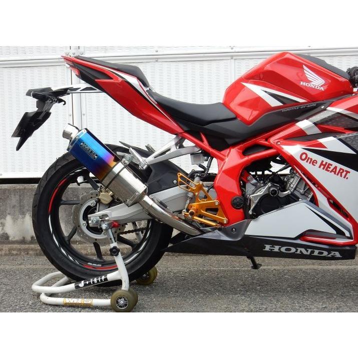 WR WR'S HONDA CBR250RR MC51用 ステンレス/チタンオーバル（焼き色