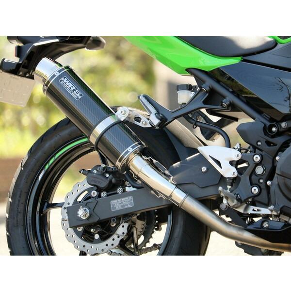 WR'S Kawasaki Ninja250('18-) ステンレス/カーボン ラウンドタイプ