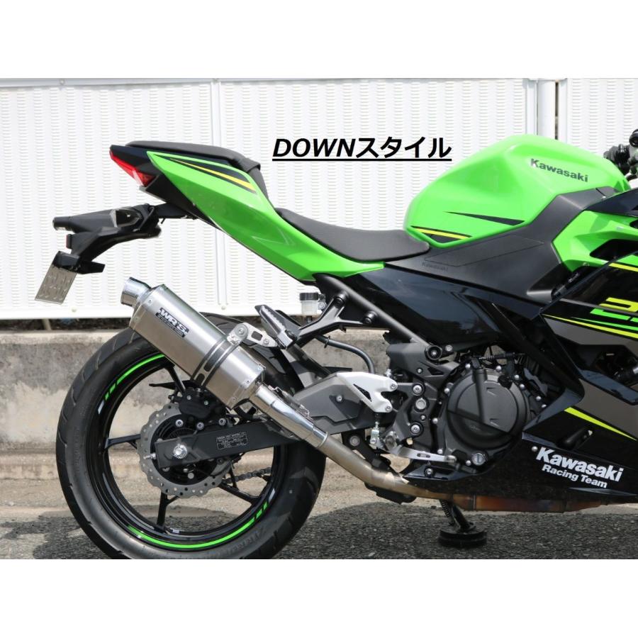 WR'S Kawasaki 2018 Ninja250 ニンジャ 2BK-EX250P チタンオーバル ソリッド タイプ スリップオンサイレンサー OV4270JM｜partsonline｜06