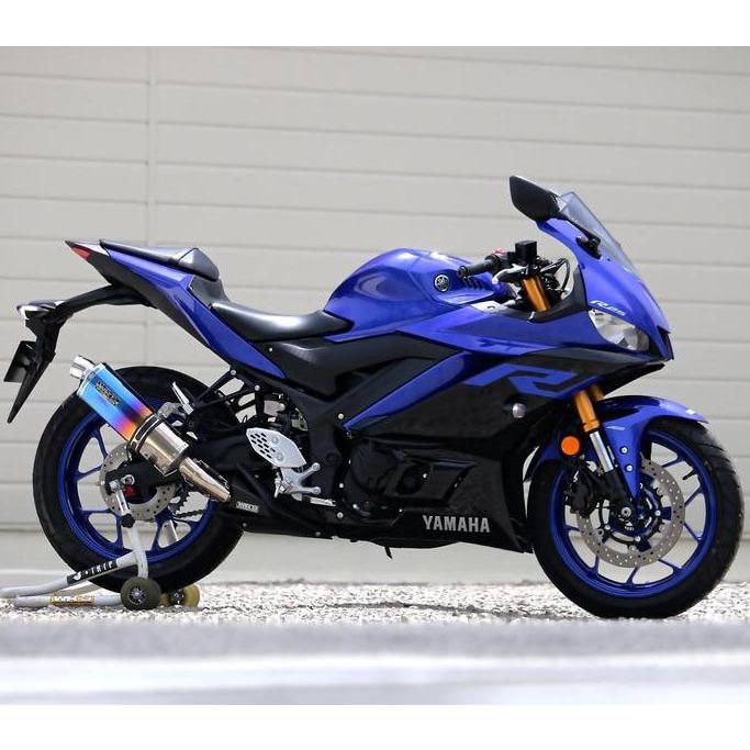 WR'S マフラー YAMAHA YZF-25 YZF-R3用　焼き色チタン WR WR'S YAMAHA YZF-R25 / YZF-R3 '18年・'19年〜 チタンオーバル