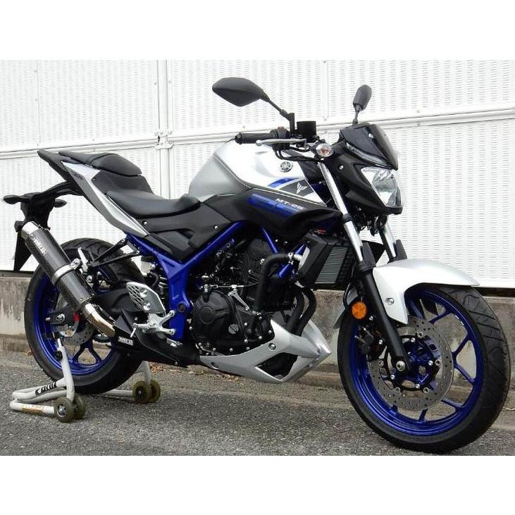 WR WR'S YAMAHA MT-25 / MT-03 ラウンドタイプ・ステンレス/カーボン