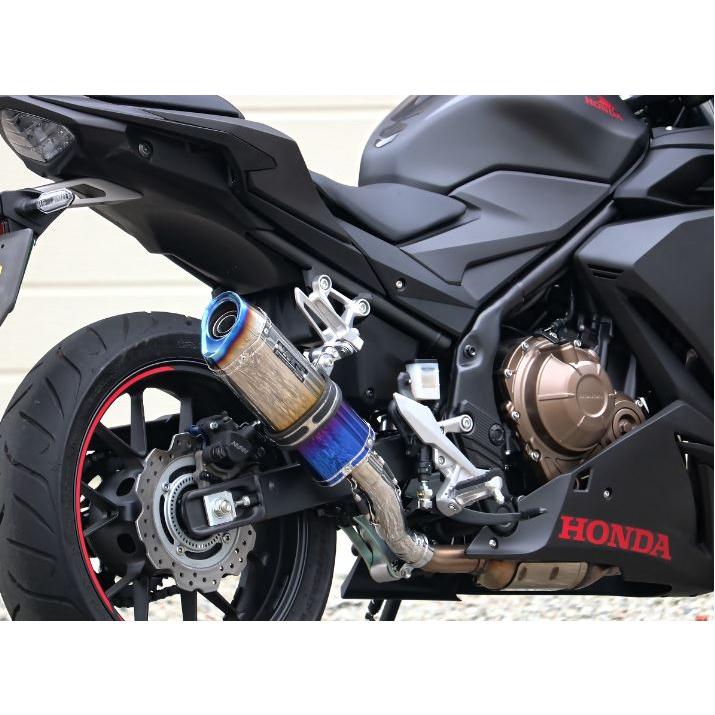 WR'S HONDA 2019 CBR400R NC56 SS-OVAL スリップオン（焼き色タイプ