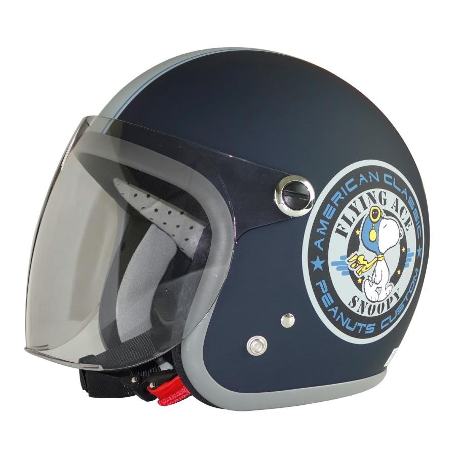 アークス（AXS）ジェットヘルメット　スヌーピーバイカー2（型番：SNJ-78） SNOOPY（スヌーピー） AXS ジェットヘルメット BIKER #2（バイカー2