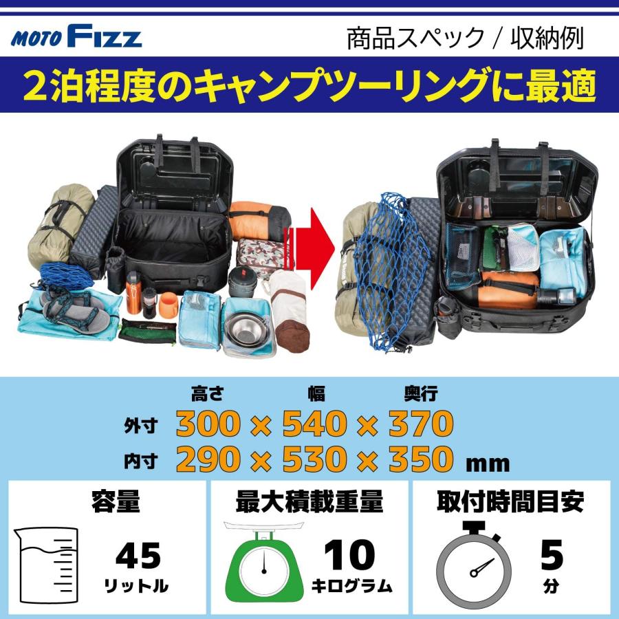 TANAX MOTOFIZZ キャンプテーブルシートバッグ ブラック 45L MFK-268_2