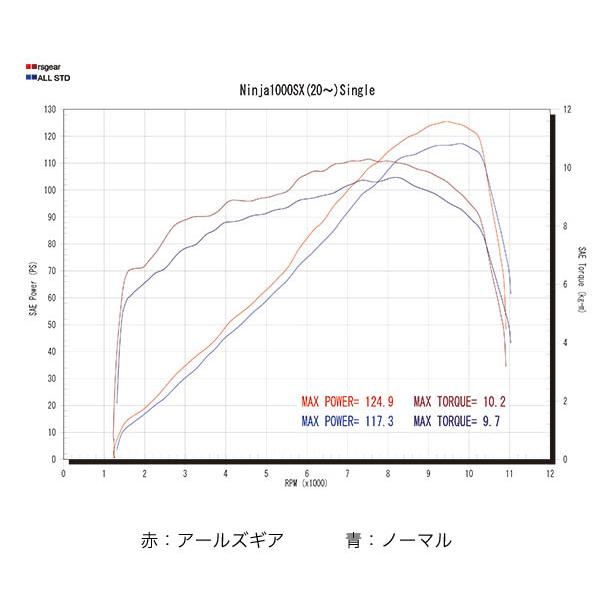 アールズギア Kawasaki Ninja1000SX('20-) リアルスペック フル