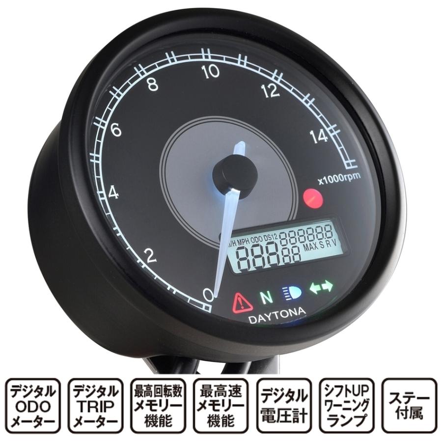 海外輸入 Daytona Velona 電気式タコ スピードメーター F80 rpm 絶対一番安い Atempletonphoto Com