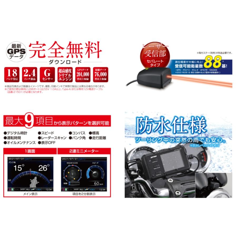 DAYTONA MOTO GPS LASER 25674 ホルダーセット DAYTONA（デイトナ） DAYTONA MOTO GPS LASER GPSレーザー レーダー