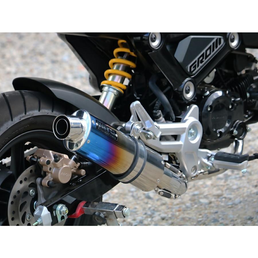 WR'S HONDA GROM ショートオーバルフルエキゾースト 焼き色タイプサイレンサー LS1180JM |  | 01