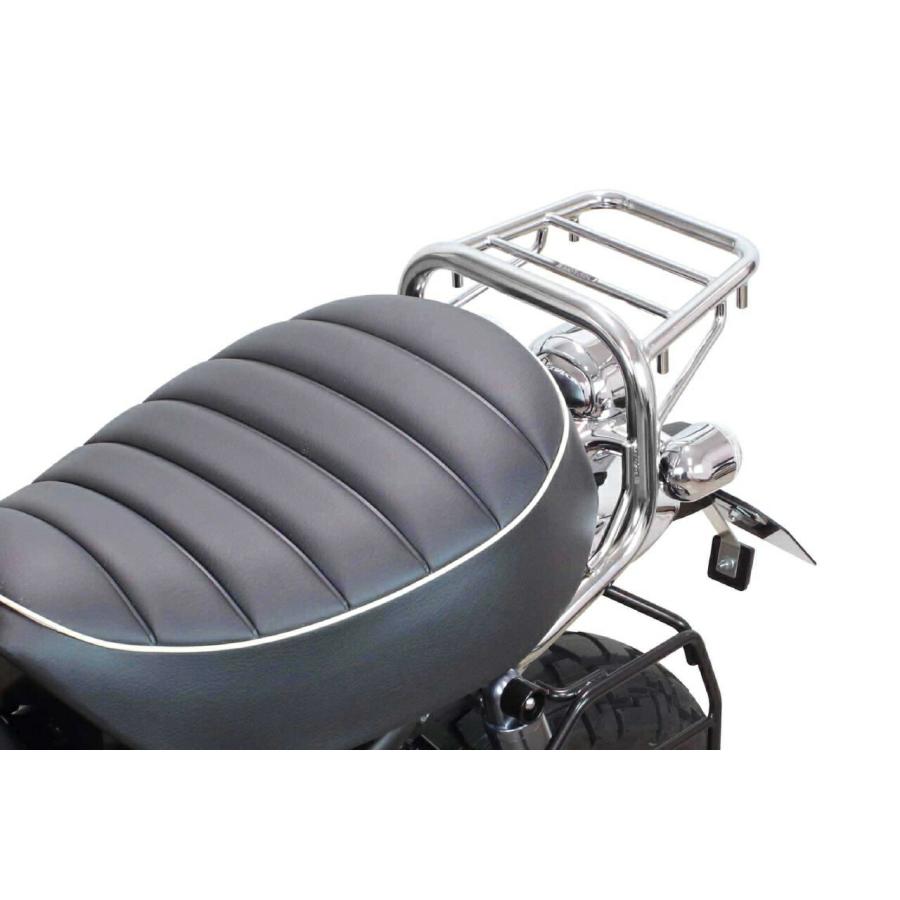 スペシャルパーツ武川 モンキー125 ラージリアキャリア(クロムメッキ 