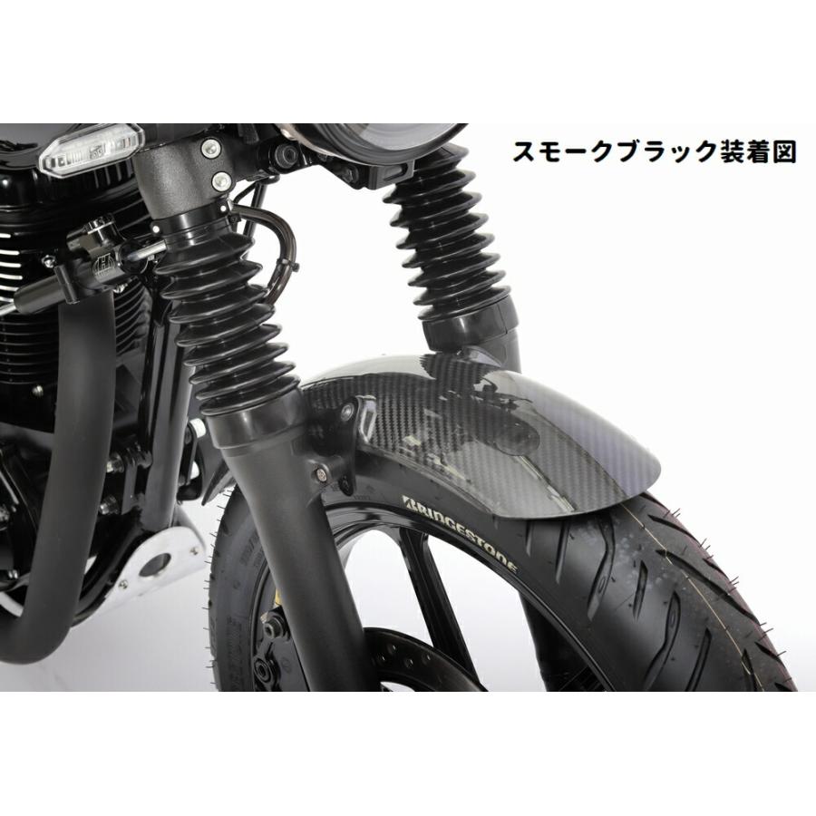 ACTIVE GB350/S('21) カーボンフロントフェンダー スモークブラック 31811002の画像