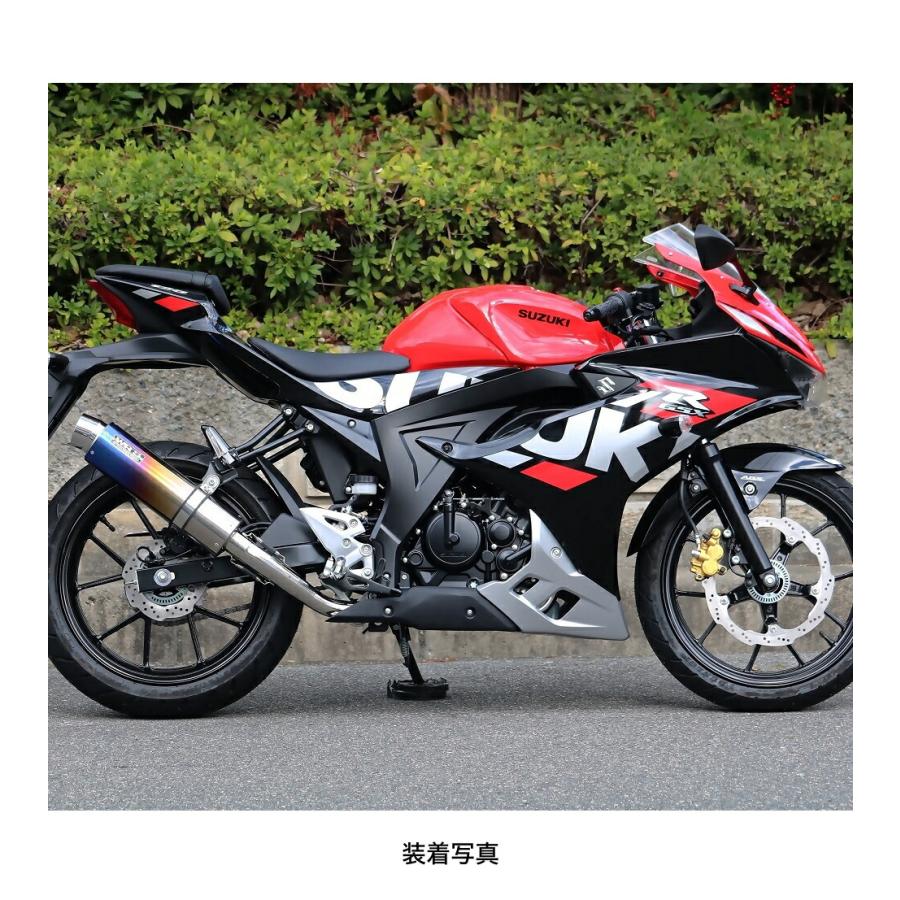土日限定値下げ！GSX-S125 、GSX-R125 用フルエキマフラー WR'S GSX-R125/GSX-S125 ラウンドタイプフルエキゾーストマフラー