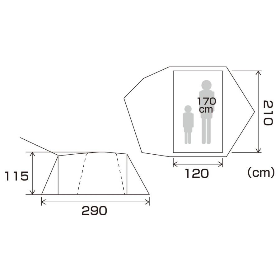 DAYTONA ハーフドーム フォレストカーキドームテント 39567 |  | 05
