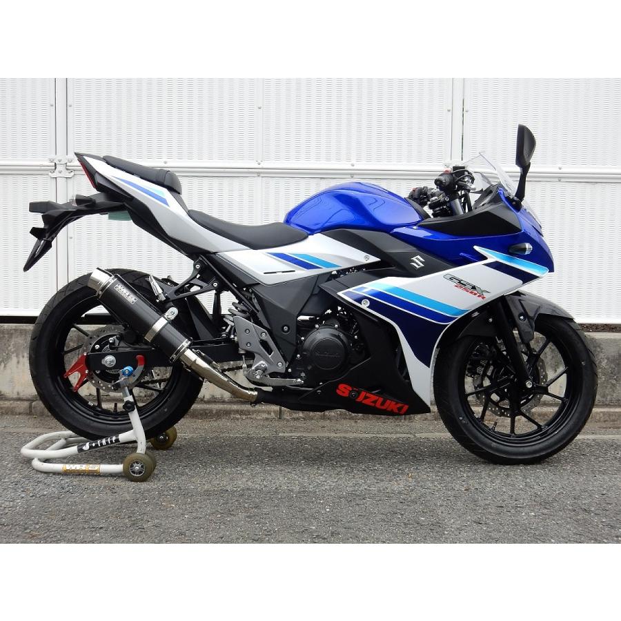 スズキ　GSX250R　WR'Sカーボンサイレンサー WR'S SUZUKI GSX250R SLIP-ON ラウンドカーボンサイレンサー BC3220JM