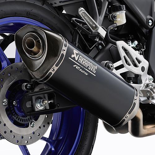 ワイズギア アクラポビッチ YAMAHA YZF-R15/R125 フルエキゾーストマフラー Q5K-YSK-133-B11の画像