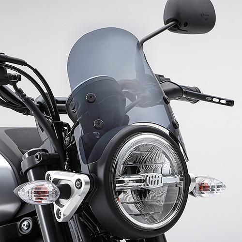 ☆美品XSR125 24'ディトナ製エアロバイザーキット　スモーク ワイズギア YAMAHA XSR125 エアロバイザーキット スモーク