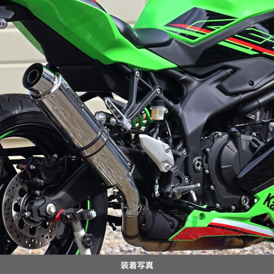 WR'S Kawasaki ZX-25R SE ('23-) SLIP-ON ラウンドステンレスサイレンサー BF4280JMの画像
