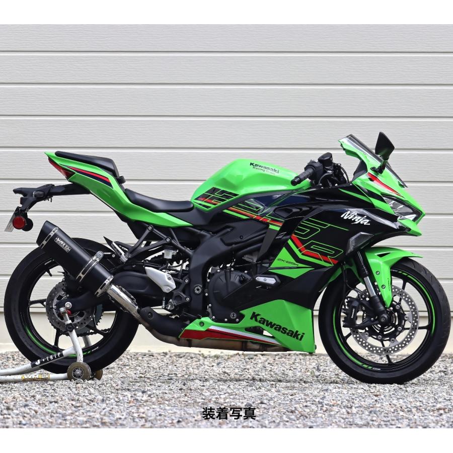 やす WR'S Kawasaki ZX-25R SE ('23-) SS-OVAL F-BLACKチタンスリップオン