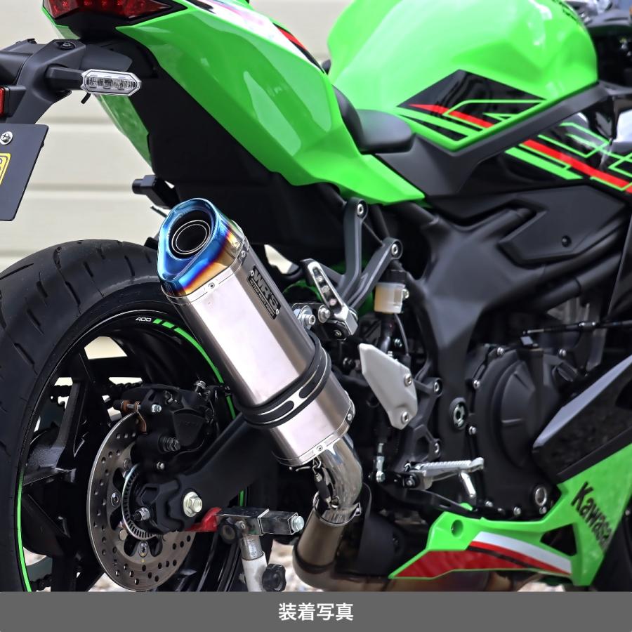 WR'S Kawasaki ZX-4R SE/ZX-4RR SS-OVAL ソリッドチタンスリップオン