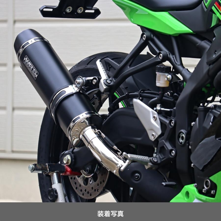 WR'S Kawasaki ZX-4R SE/ZX-4RR SS-OVAL F-BLACK チタンスリップオン