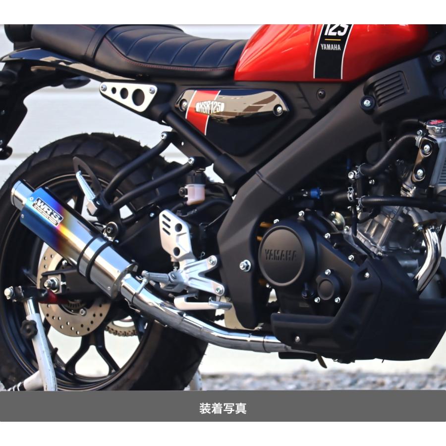 WR'S YAMAHA XSR125 ショートオーバルフルエキゾーストマフラー（焼き