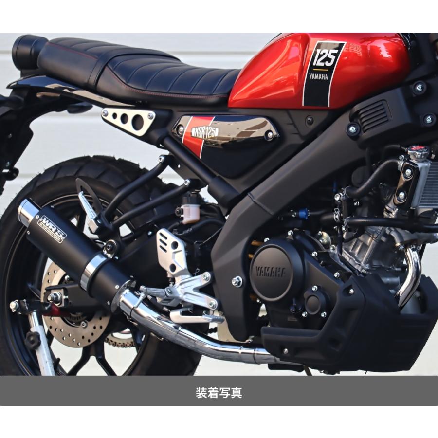 WR'S YAMAHA XSR125 ショートオーバルフルエキゾーストマフラー（F