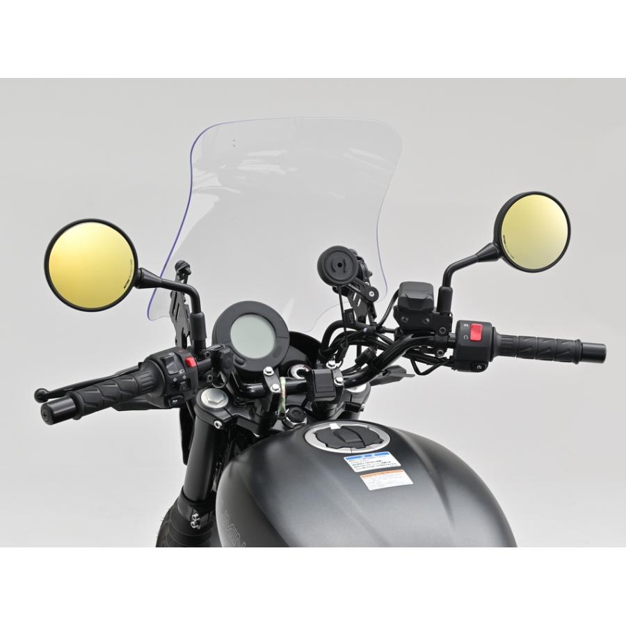 DAYTONA ハイビジ貼り付けタイプミラー KAWASAKI3 ゴールド 47788