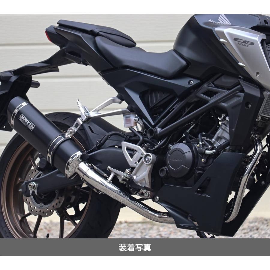 WR'S HONDA CB125R SS-OVALフルエキゾーストマフラー（F-BLACK TITAN） LF1110JMの画像