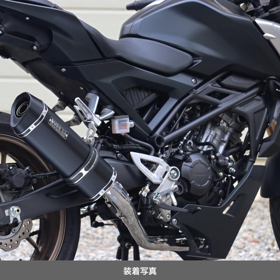 WR'S HONDA CB125R SS-OVALフルエキゾーストマフラー（F-BLACK TITAN） LF1110JMの画像