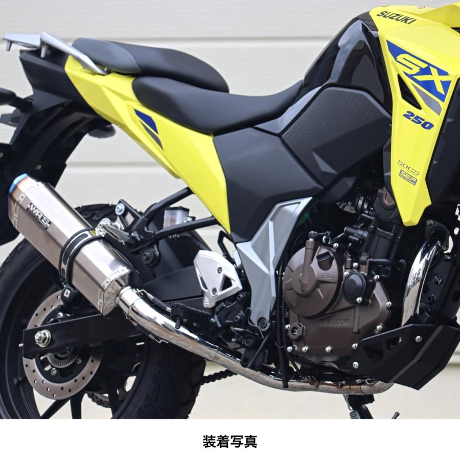 スズキVストローム250SX SS-OVALタイプフルエキゾーストソリッドチタン WR'S SUZUKI Vストローム250SX SS-OVALフルエキゾーストマフラー