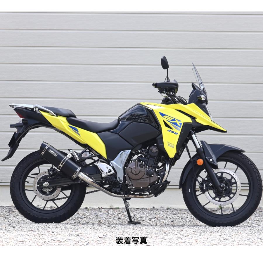 スズキVストローム250SX SS-OVALタイプフルエキゾーストソリッドチタン WR'S SUZUKI Vストローム250SX SS-OVALフルエキゾーストマフラー（F