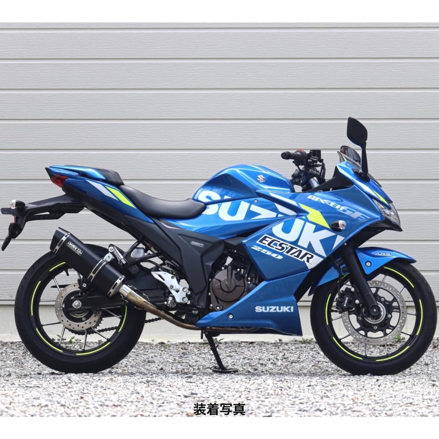 WR WR'S SUZUKI ジクサーSF250 SS-OVALフルエキゾーストマフラー（F