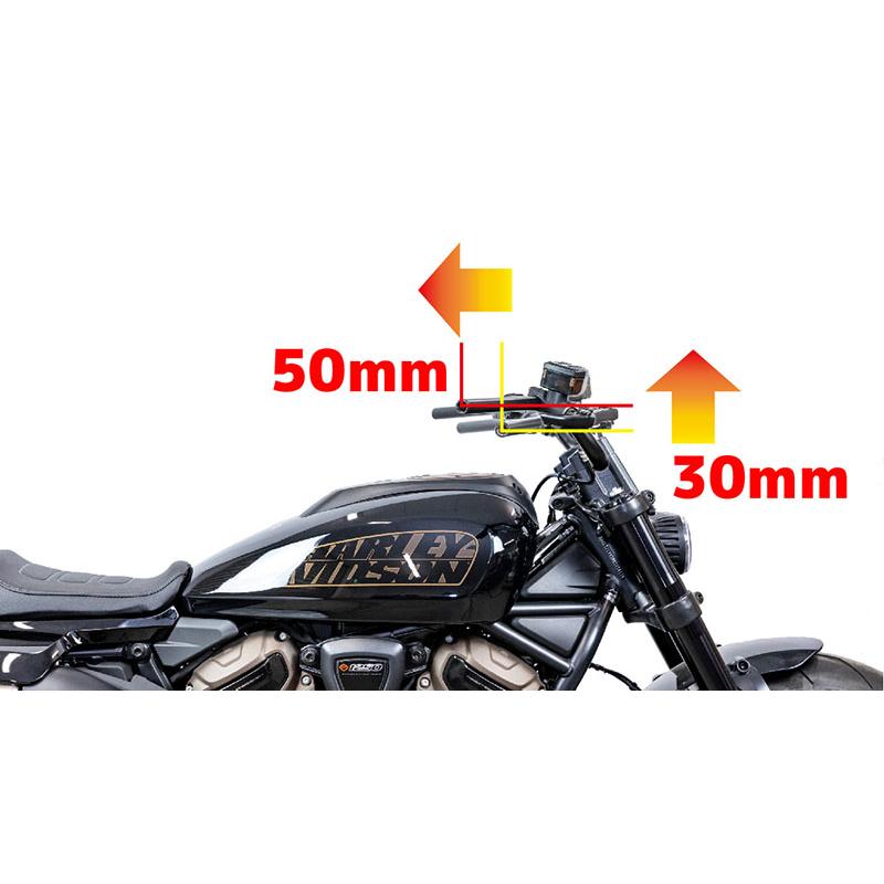 KIJIMA（キジマ） フィフティーバーハンドル スポーツスターS RH1250S マットブラック HD-04672_2