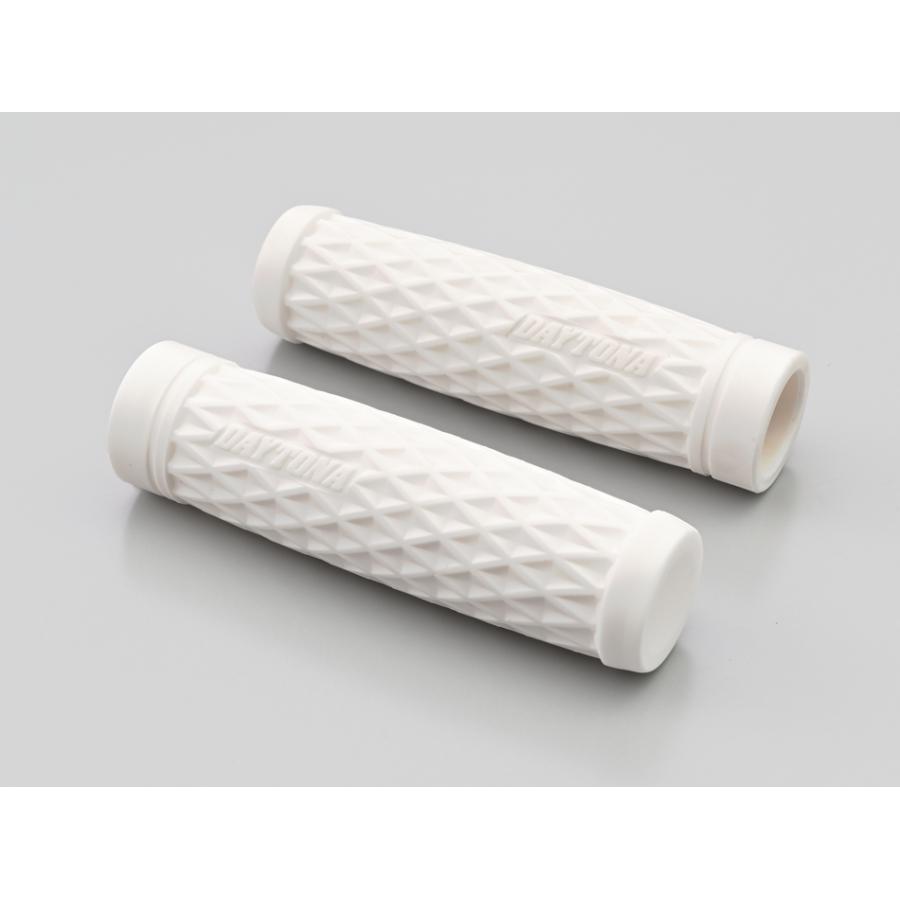 DAYTONA GRIPPY GRIP GG-D-GRID Φ25.4ハンドル用グリップ ホワイト