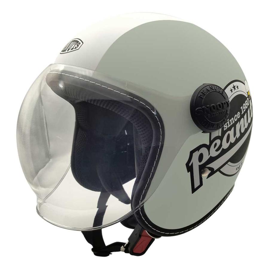 AXS SNOOPY SNJ-109 ハイウェイライダー マットグリーン シールド付き