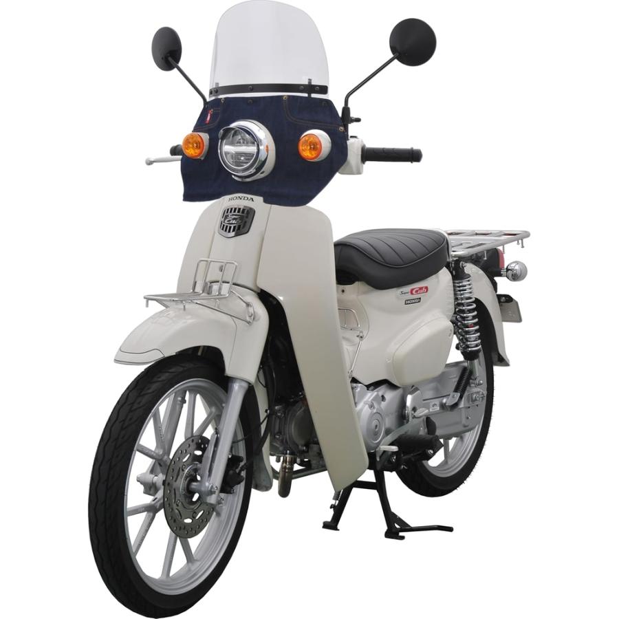 旭風防 スーパーカブ110 風防（タレ付き） デニム1濃い青 CUB-T01