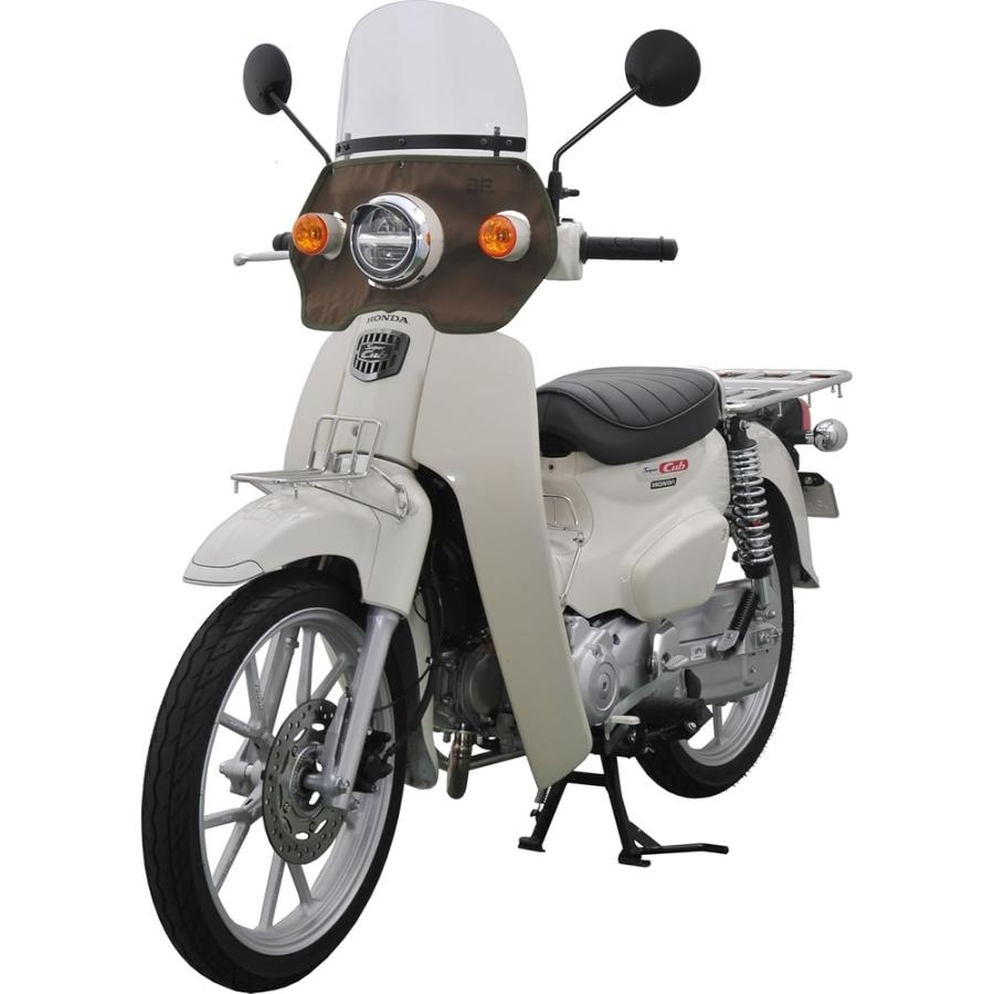 旭風防 スーパーカブ110 風防（タレ付き） カーキ CUB-T04 : Parts
