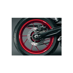 オフロードバイク用品 SUZUKI GSX-8R リムデカール（レッド） 99183-00A20-RD1 : Parts