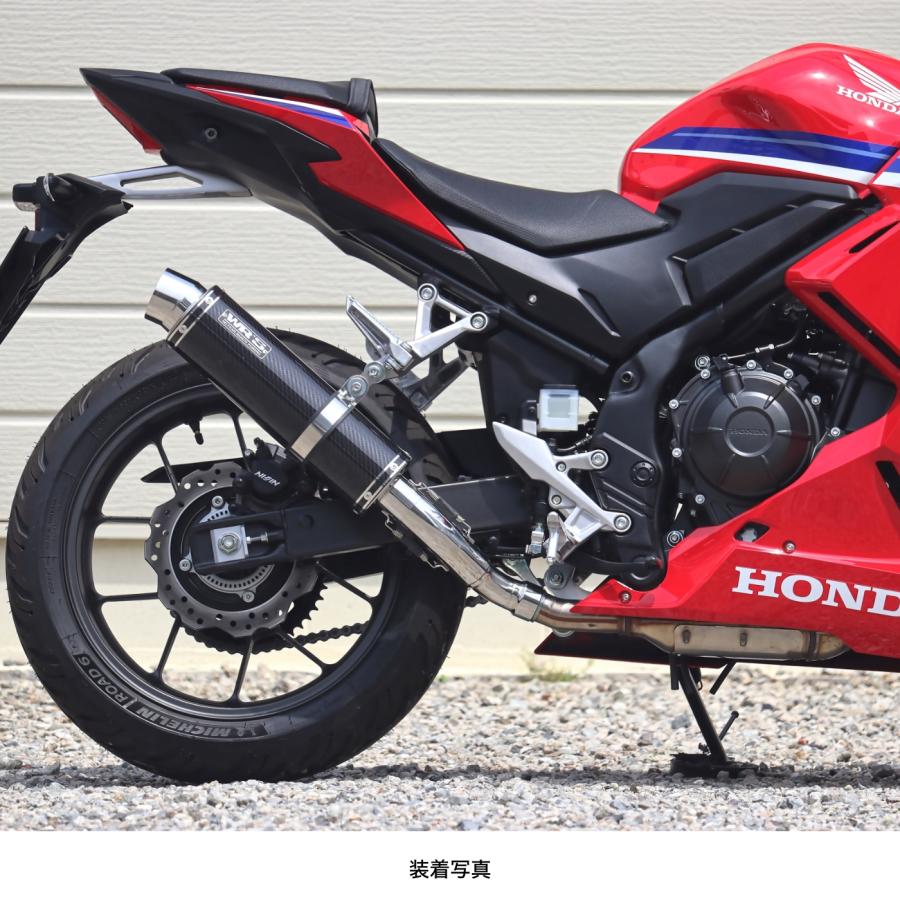 WR'S HONDA CBR400R('24-) ラウンドスリップオンマフラー（カーボン