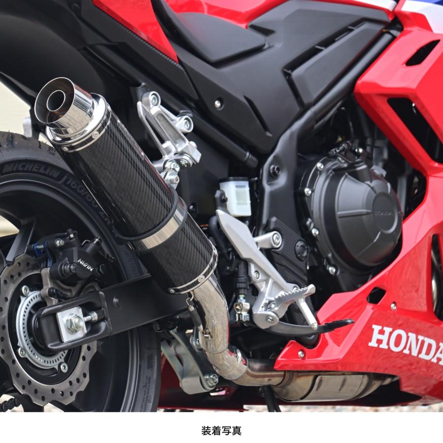 WR'S HONDA CBR400R('24-) ラウンドスリップオンマフラー（カーボン