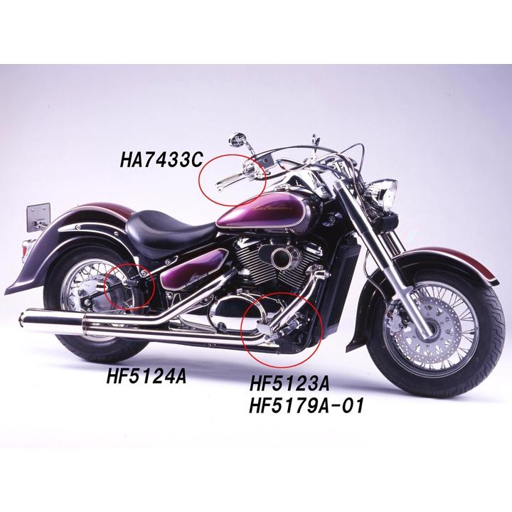 HURRICANE（ハリケーン） フットペグ ビレット フロント ポリッシュアルマイト HF5123Aの画像
