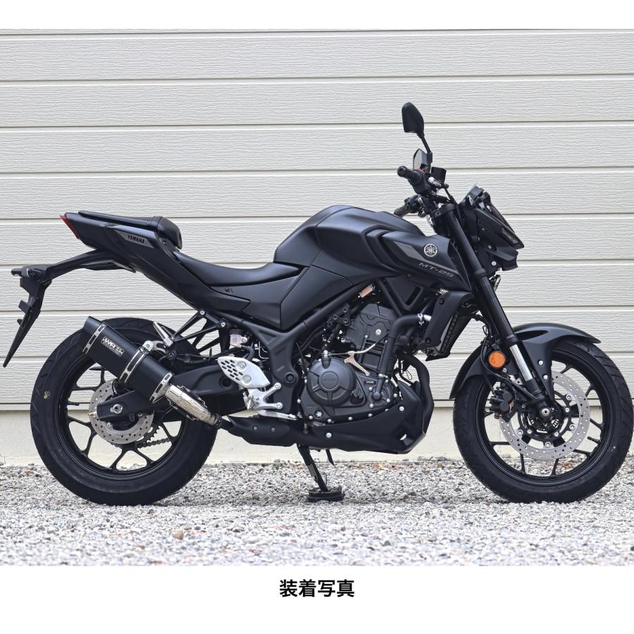 WR'S YZF-R3/MT-03 SS-OVALスリップオンマフラー（F-BLACKチタン