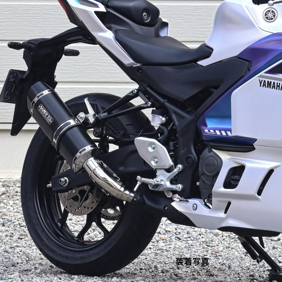 WR'S YZF-R3/MT-03 SS-OVALスリップオンマフラー（F-BLACKチタン