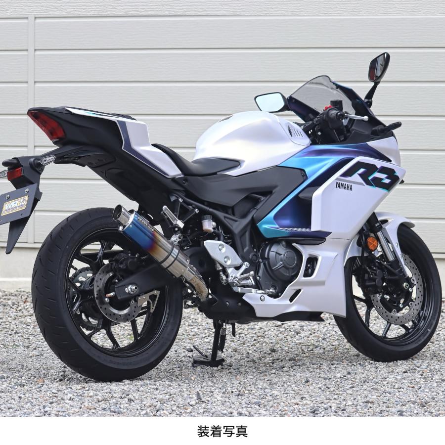 WR'S YZF-R3/MT-03 S.O.Vショートオーバルスリップオンマフラー（焼き