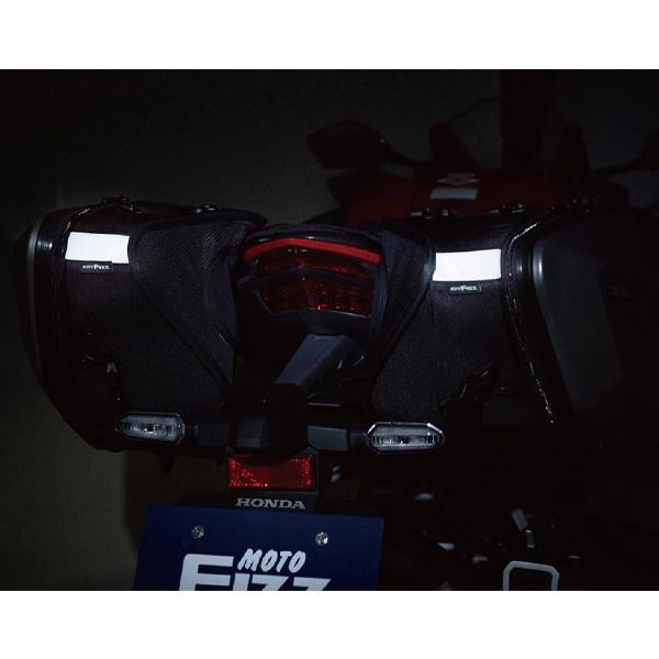 TANAX MOTO FIZZ カービングシェルケース サイドバッグ ブラック MFK