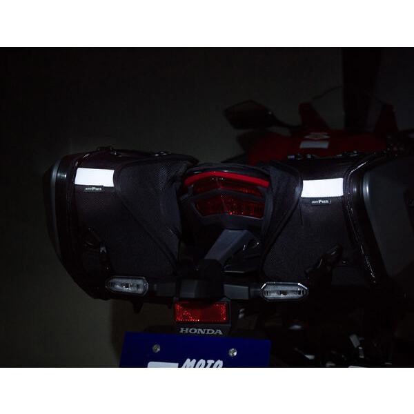 TANAX MOTO FIZZ カービングシェルケース サイドバッグ ブラック MFK